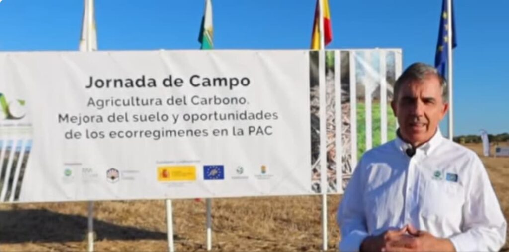 Jornada de Campo celebrada el 24 septiembre 2026: Agricultura del Carbono. Mejora del suelo y oportunidades de los ecorregimenes en la PAC. Finca “El Rosario”. Villalba del Alcor, (Huelva)
